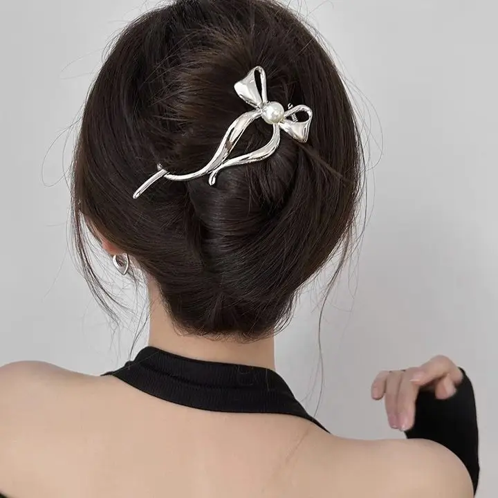 Cold Wind Bow Frog Buckle Hairpin Women's 2024 New — feature 19