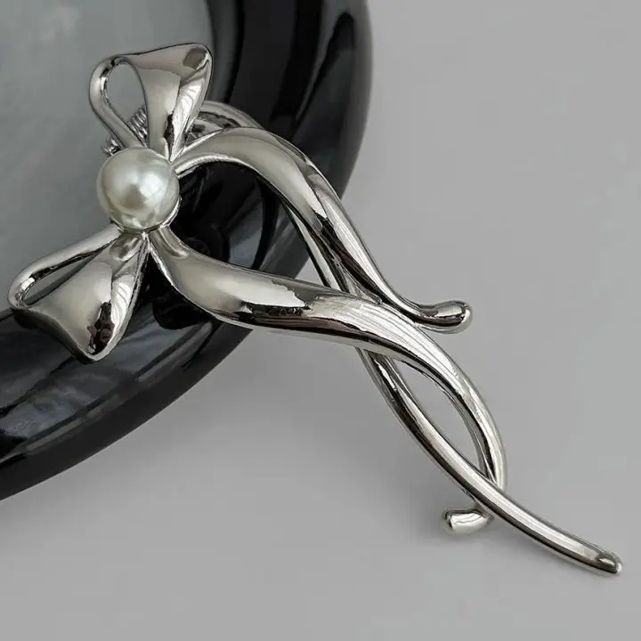 Cold Wind Bow Frog Buckle Hairpin Women's 2024 New — feature 20