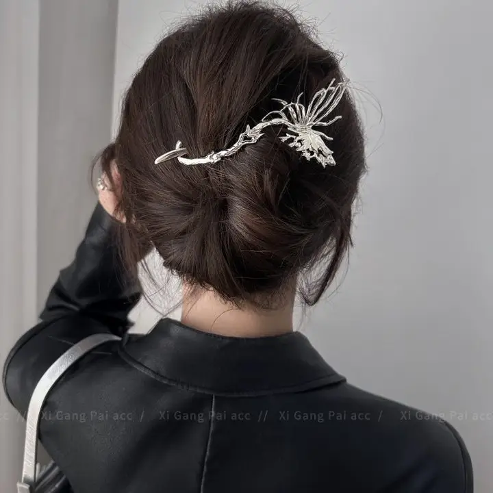 Cold Wind Bow Frog Buckle Hairpin Women's 2024 New — feature 23