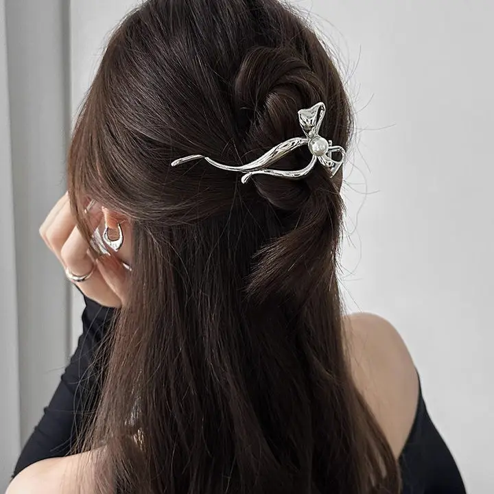 Cold Wind Bow Frog Buckle Hairpin Women's 2024 New — feature 29