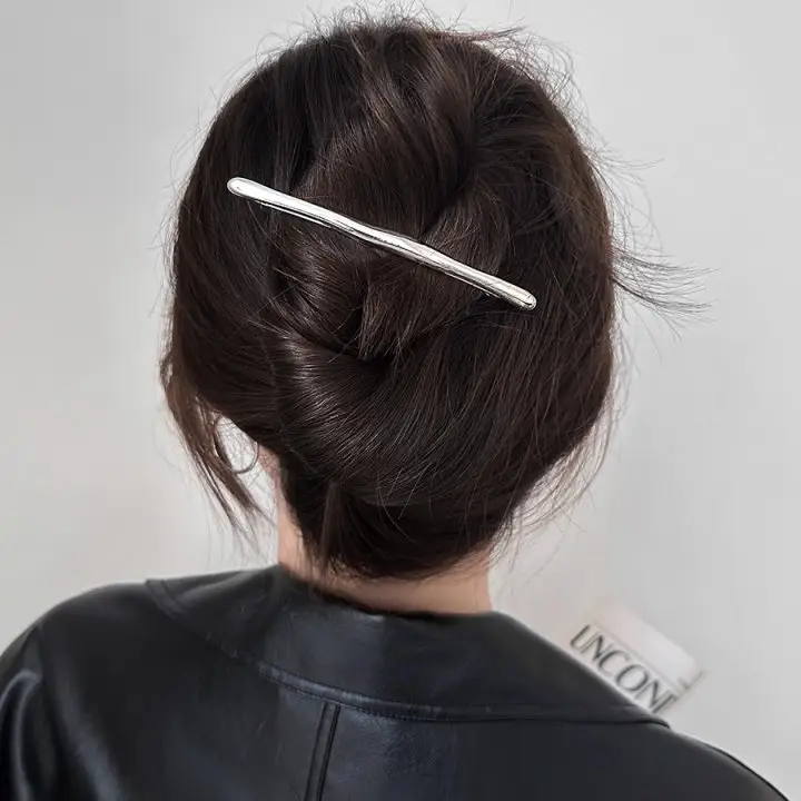 Cold Wind Bow Frog Buckle Hairpin Women's 2024 New