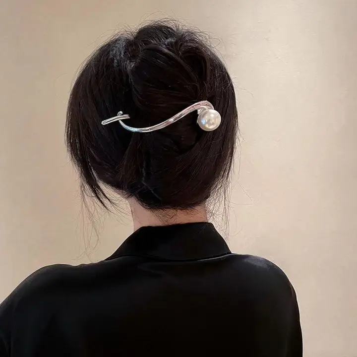 Cold Wind Bow Frog Buckle Hairpin Women's 2024 New