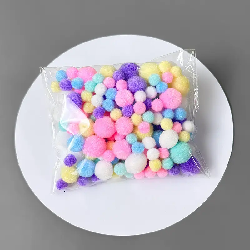 Macaron color torsion bar diy material bag wholesale simulation plush wool folding bar torsion bar material bouquet