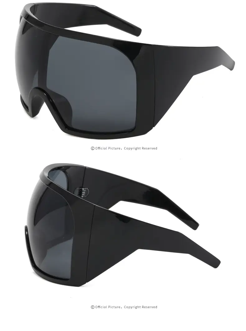 Large Frame Outdoor Sports Sunglasses UV Protection White — feature 54
