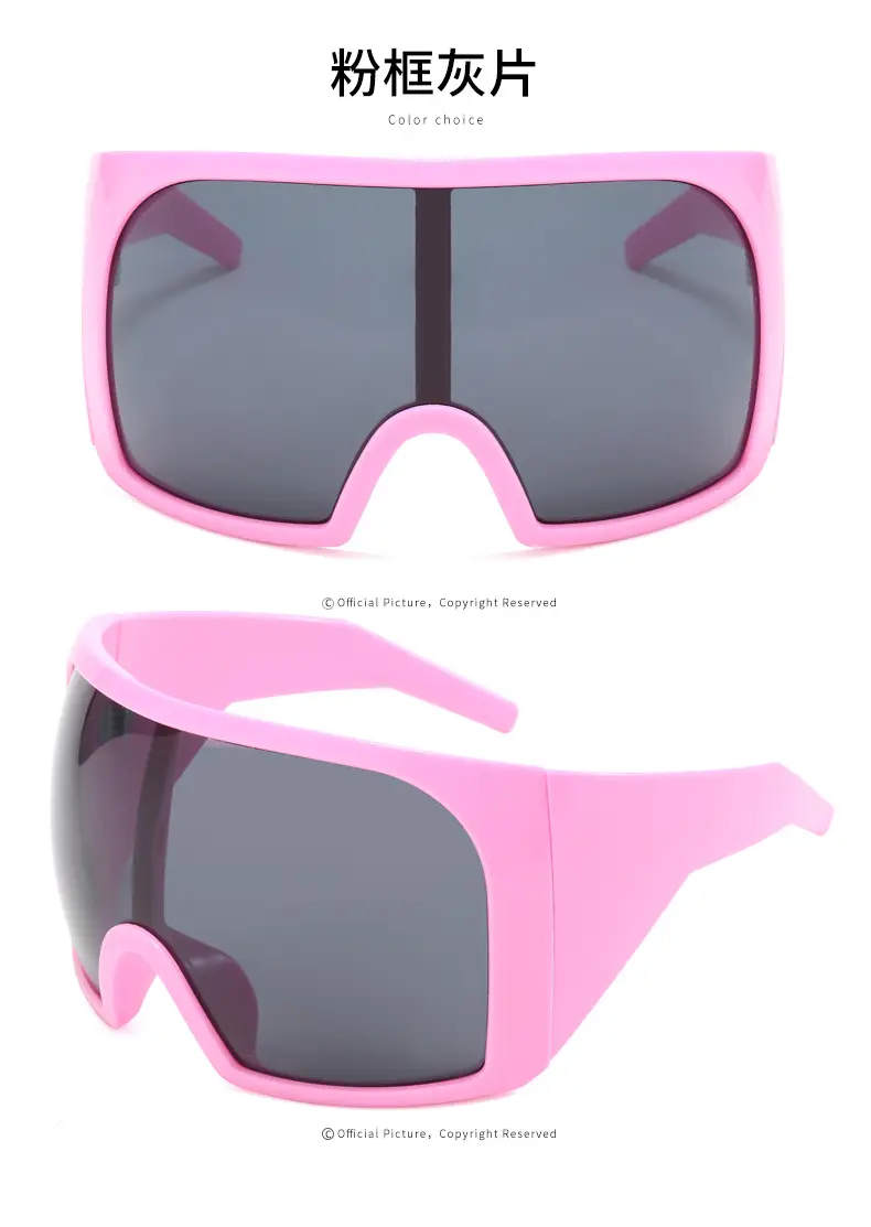 Large Frame Outdoor Sports Sunglasses UV Protection White — feature 55