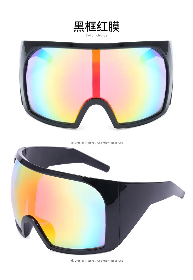 Large Frame Outdoor Sports Sunglasses UV Protection White — feature 57