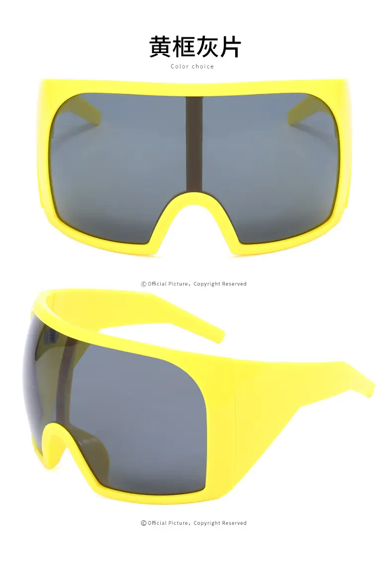 Large Frame Outdoor Sports Sunglasses UV Protection White — feature 60