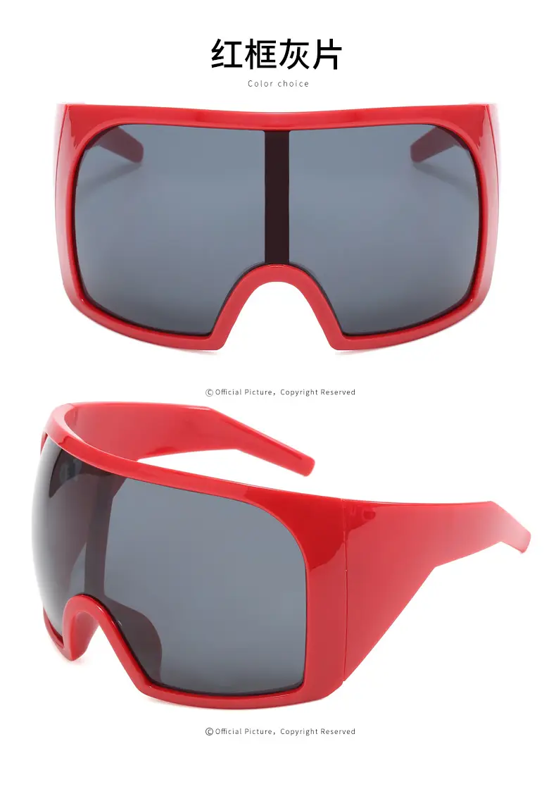 Large Frame Outdoor Sports Sunglasses UV Protection White — feature 61