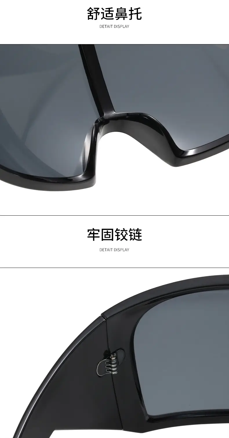 Large Frame Outdoor Sports Sunglasses UV Protection White — feature 63