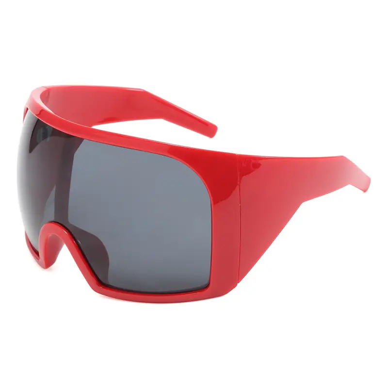 Large Frame Outdoor Sports Sunglasses UV Protection White - Image 4