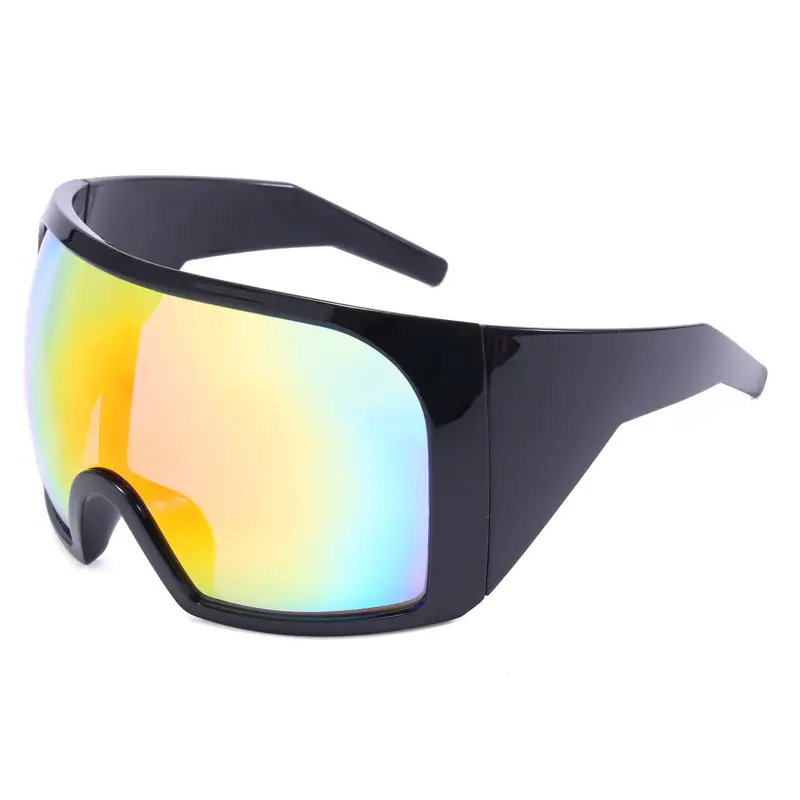 Large Frame Outdoor Sports Sunglasses UV Protection White - Image 5