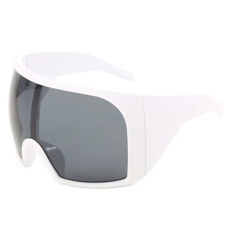 Large Frame Outdoor Sports Sunglasses UV Protection White - Image 7