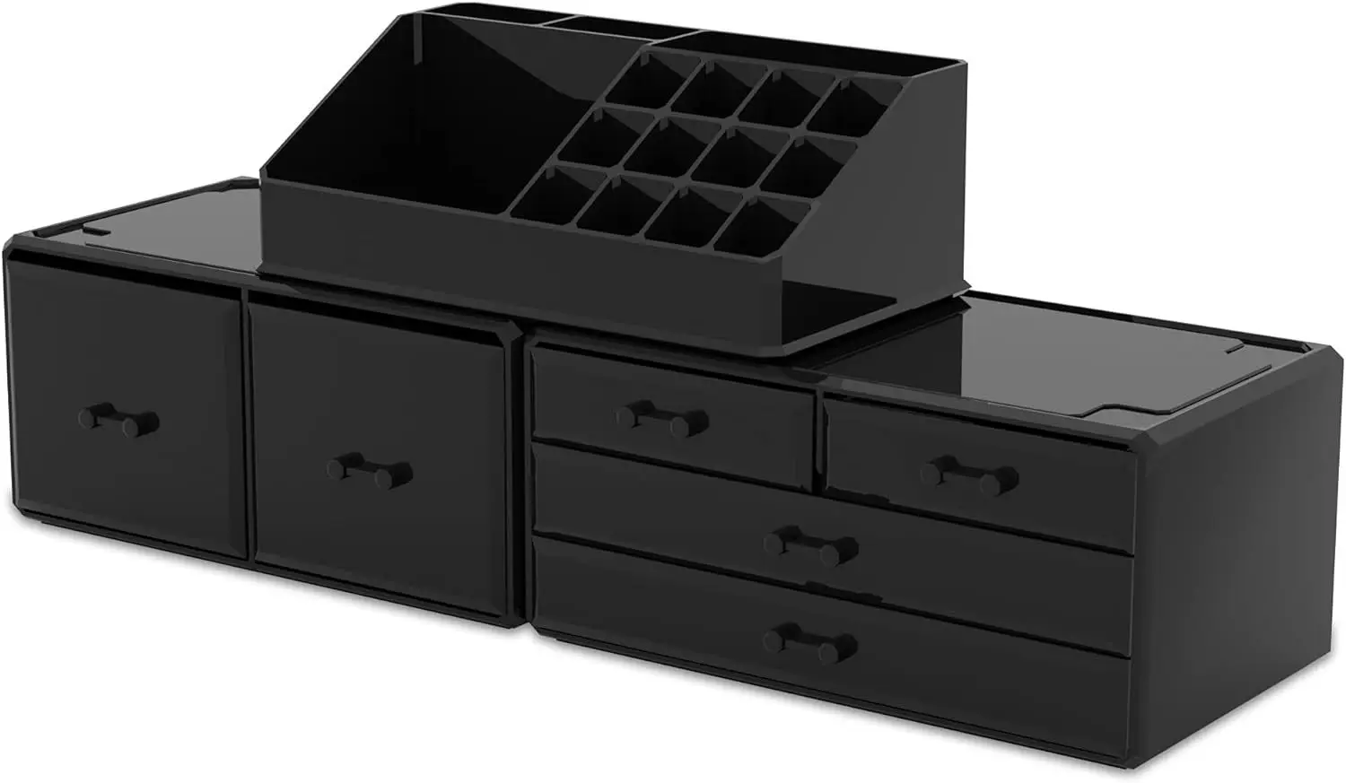 Black Acrylic Makeup Organizer with 12 Drawers β feature 15