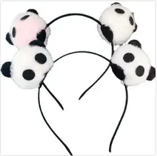 Plush Colorful Headband with Pom Pom Face — feature 13