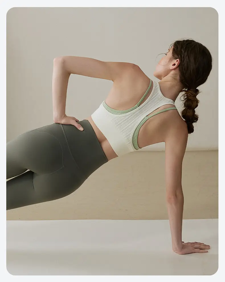Green Cross-Back Yoga Bra for Women Autumn 2025 — feature 18