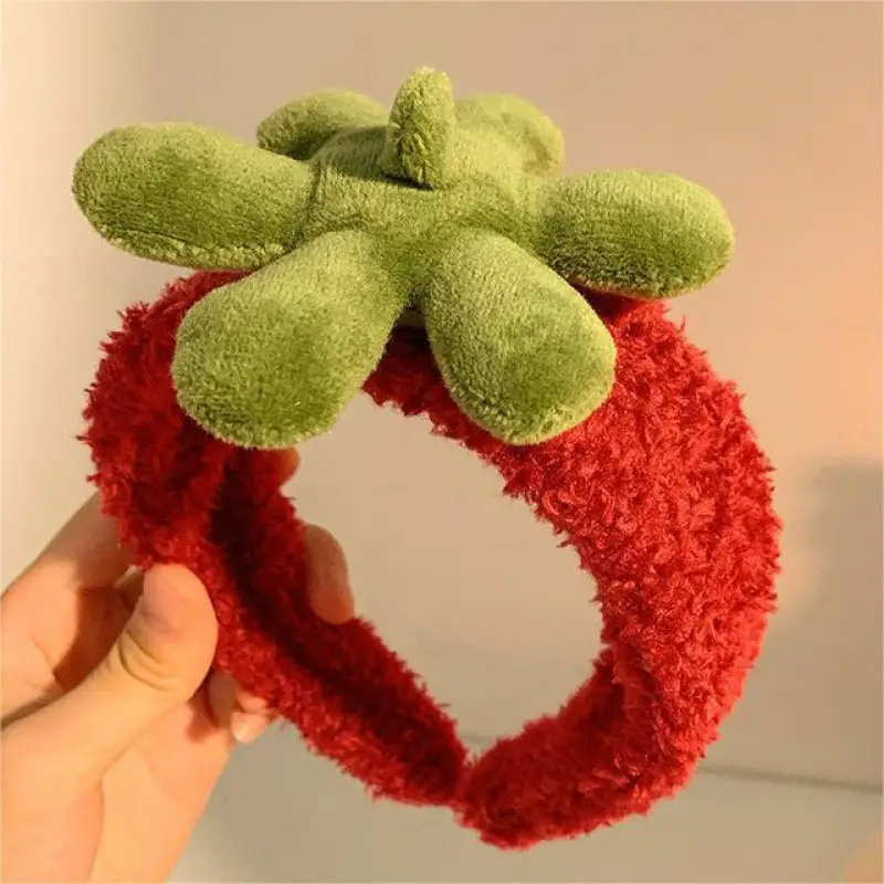 Cute Face Wash Hair Hoop for Women Pink Plush - Image 40