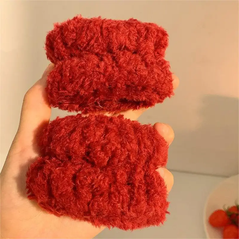Cute Face Wash Hair Hoop for Women Pink Plush - Image 41