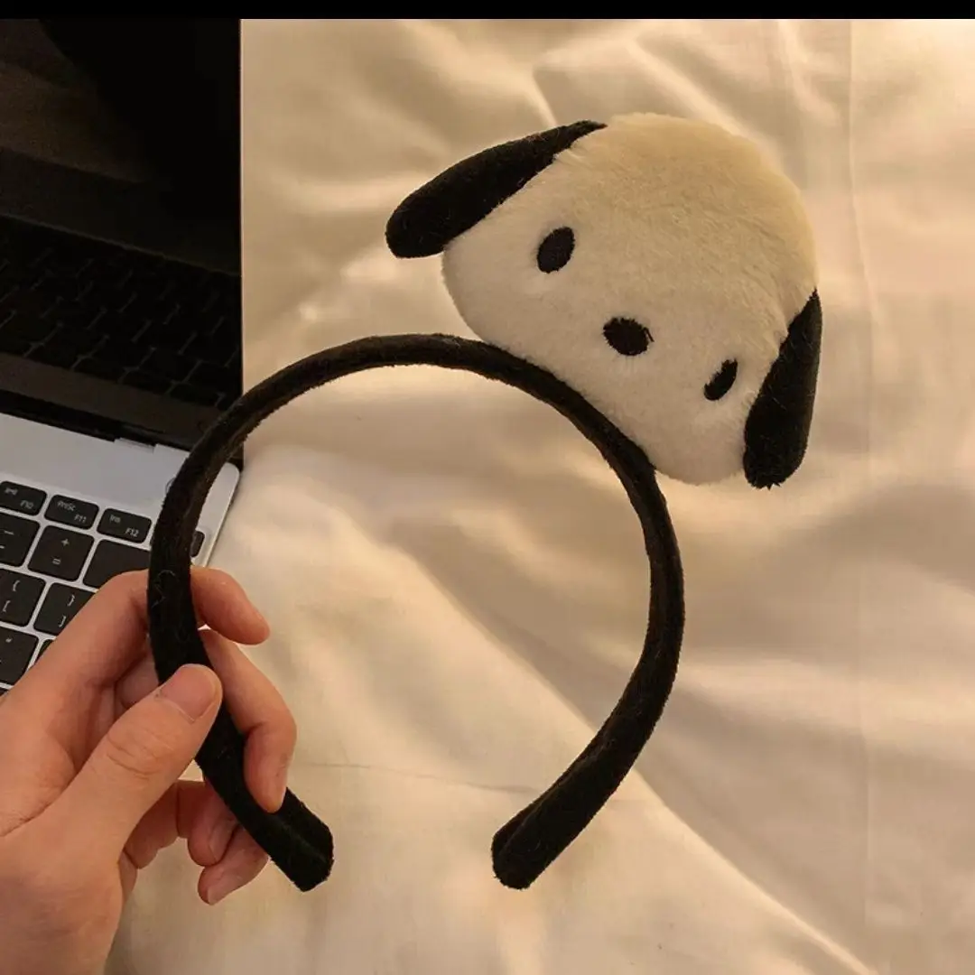 Cute Face Wash Hair Hoop for Women Pink Plush - Image 54
