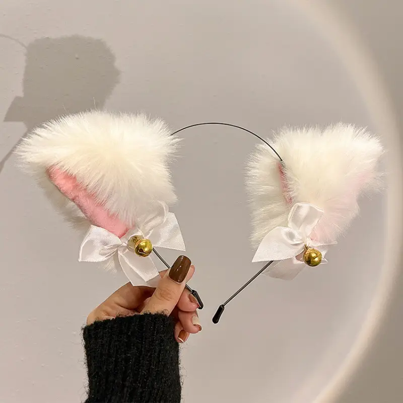 Cute Face Wash Hair Hoop for Women Pink Plush - Image 63