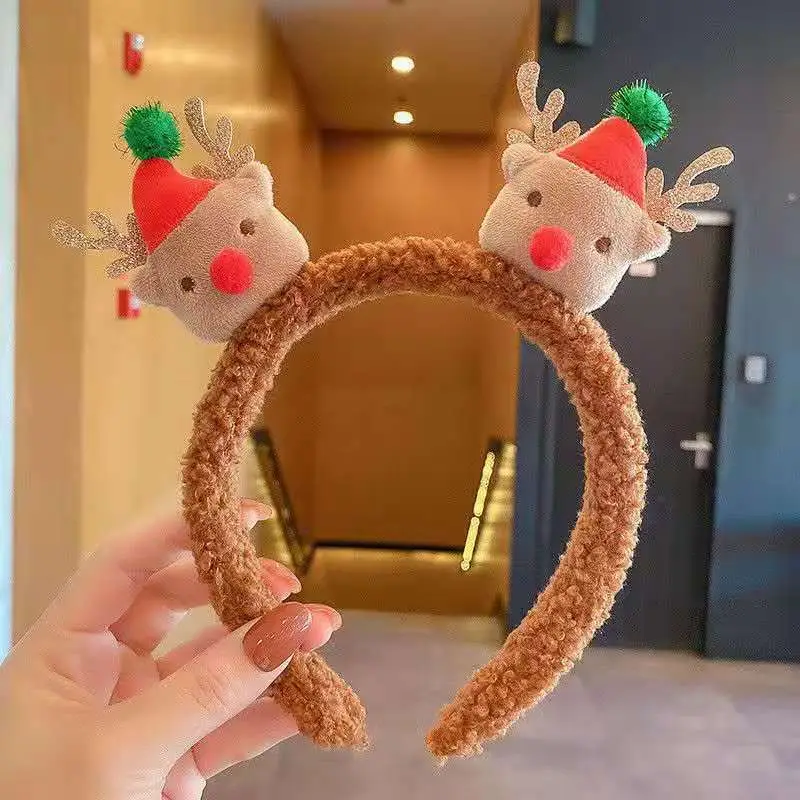 Cute Face Wash Hair Hoop for Women Pink Plush - Image 68