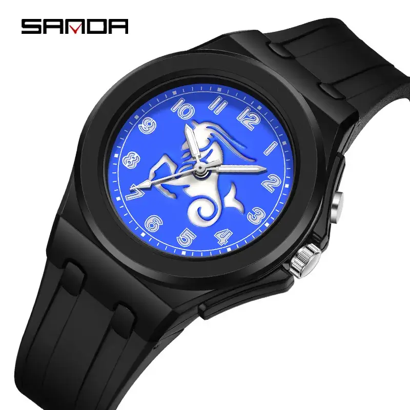 Sanda Luminous Electronic Quartz Watch Creative Zodiac Signs - Image 2