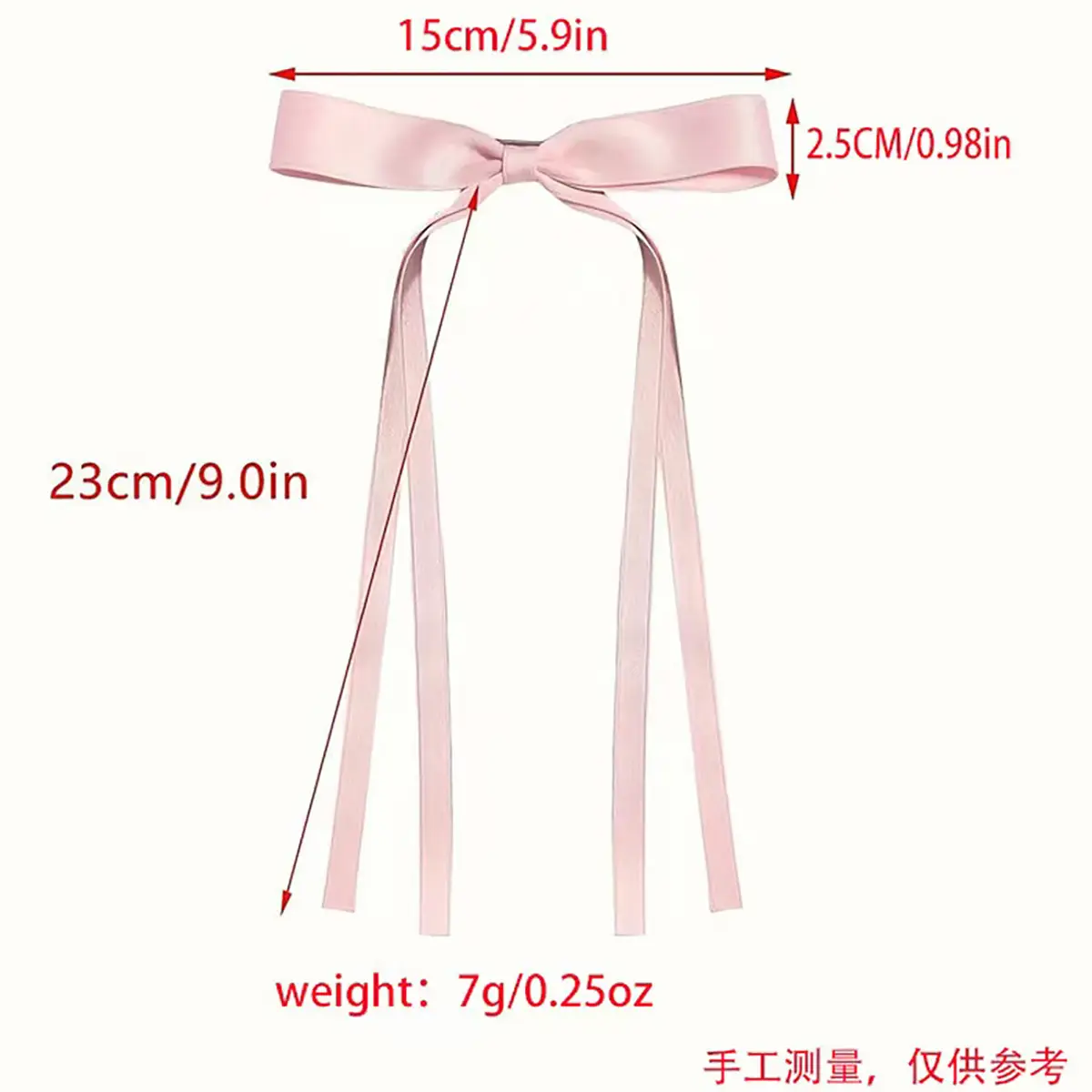 Multicolor Bow Hairpins with Tassels for Girls