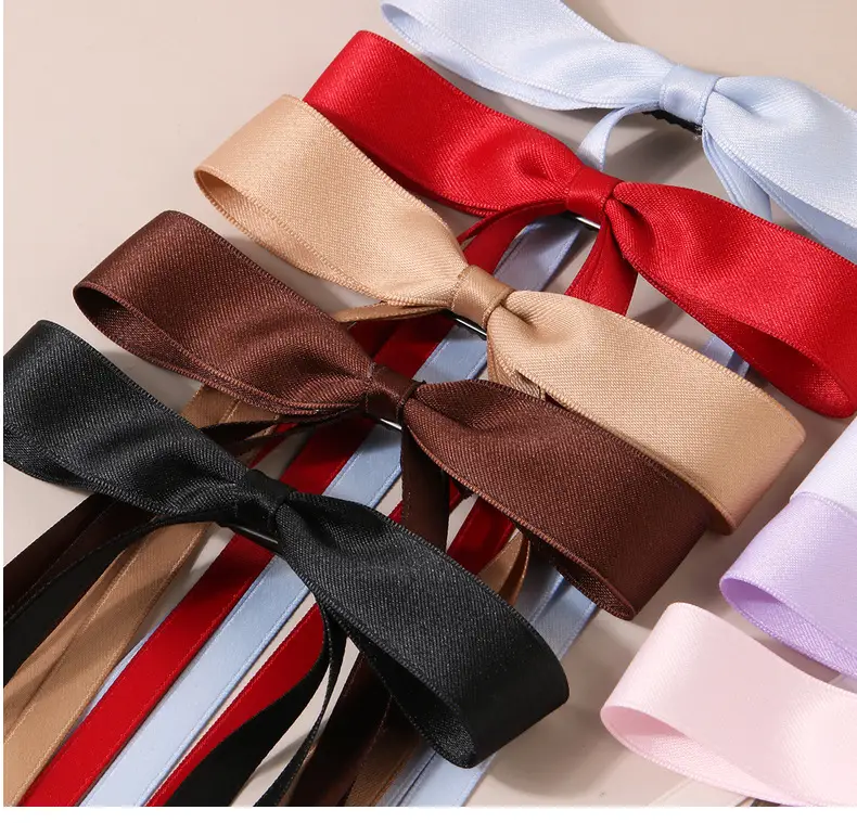 Multicolor Bow Hairpins with Tassels for Girls — feature 13