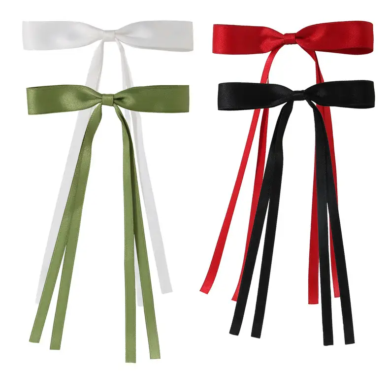 Multicolor Bow Hairpins with Tassels for Girls — feature 4