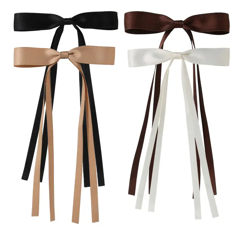 Multicolor Bow Hairpins with Tassels for Girls — feature 5