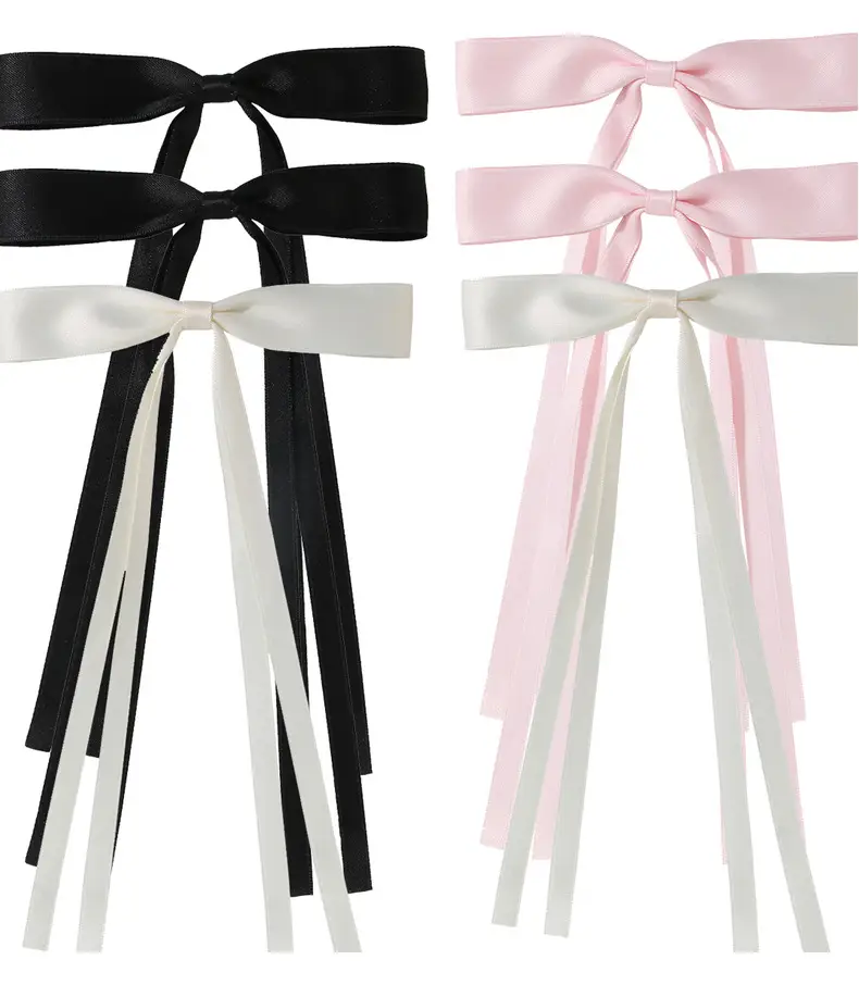 Multicolor Bow Hairpins with Tassels for Girls — feature 9
