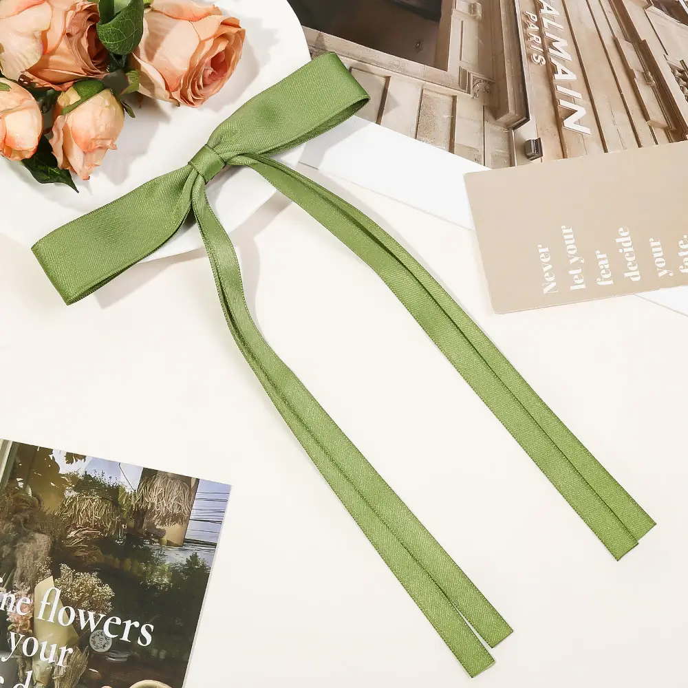 Multicolor Bow Hairpins with Tassels for Girls