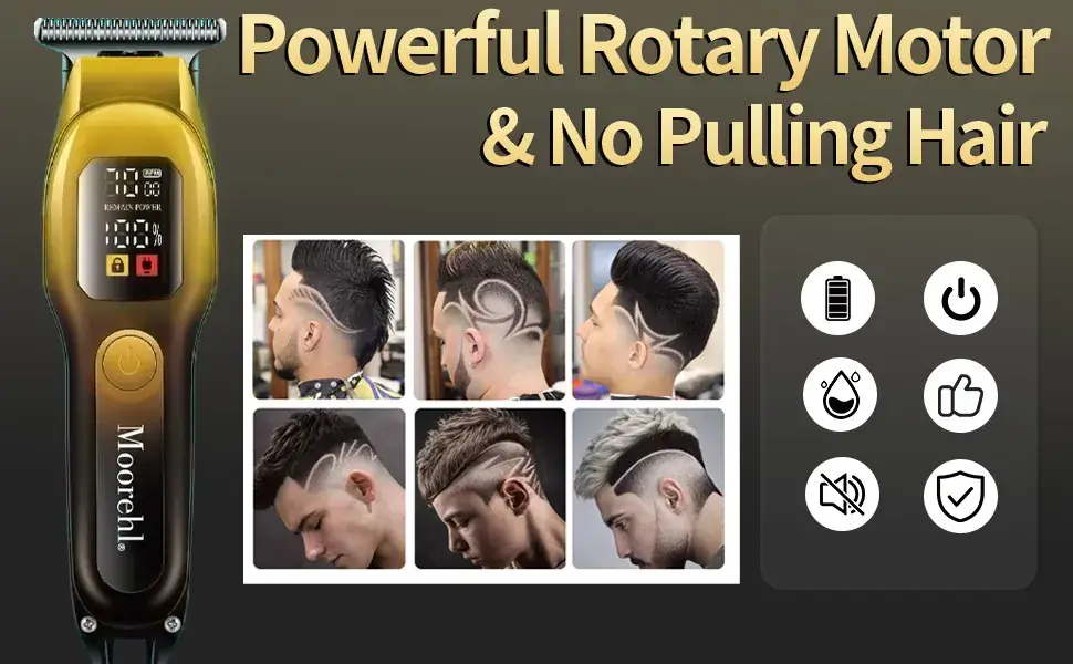 Men's Electric Hair Clipper with 5 Blades & Charging Light — feature 12