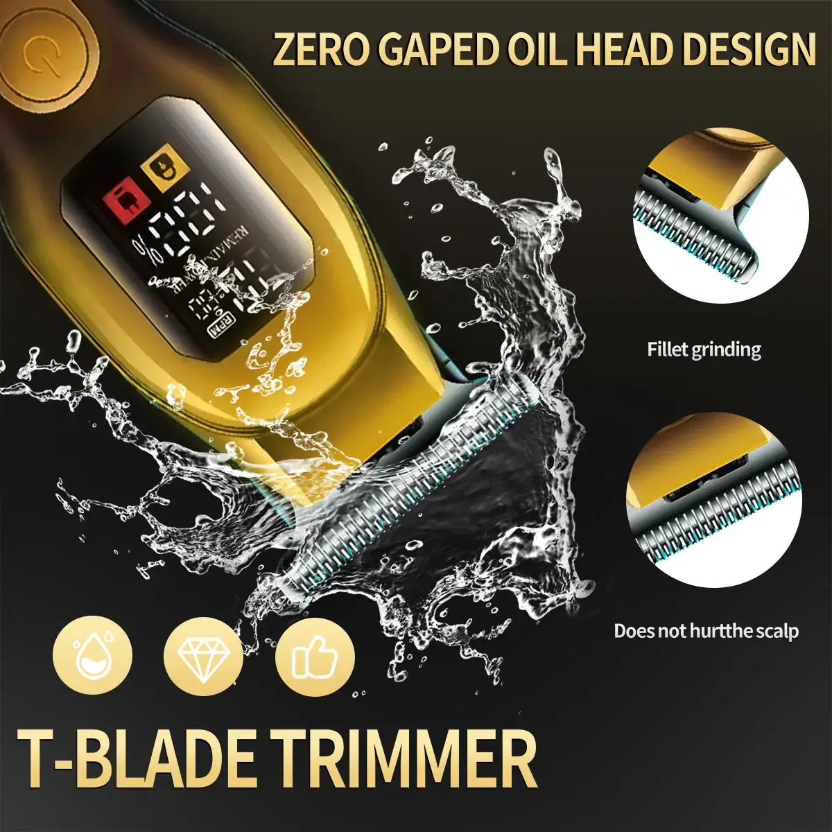 Men's Electric Hair Clipper with 5 Blades & Charging Light — feature 6