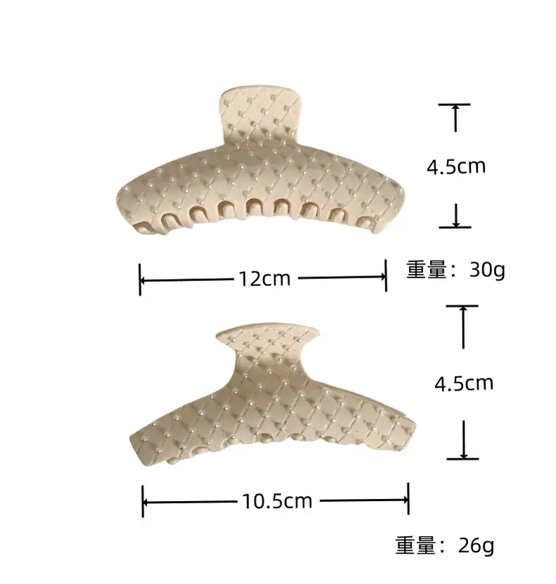 Milky White Pearl Clip for Women French Style Hairpin — feature 5