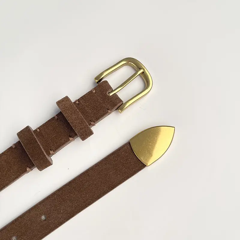 Women's Anti-Velvet Belt with Gold Buckle - Image 10