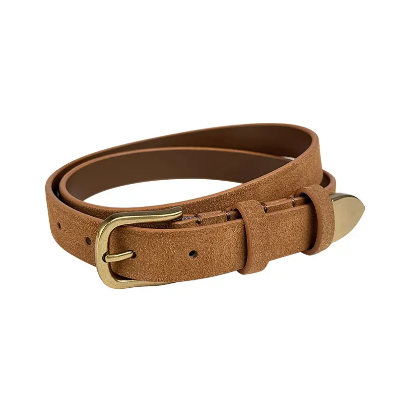 Women's Anti-Velvet Belt with Gold Buckle - Image 12