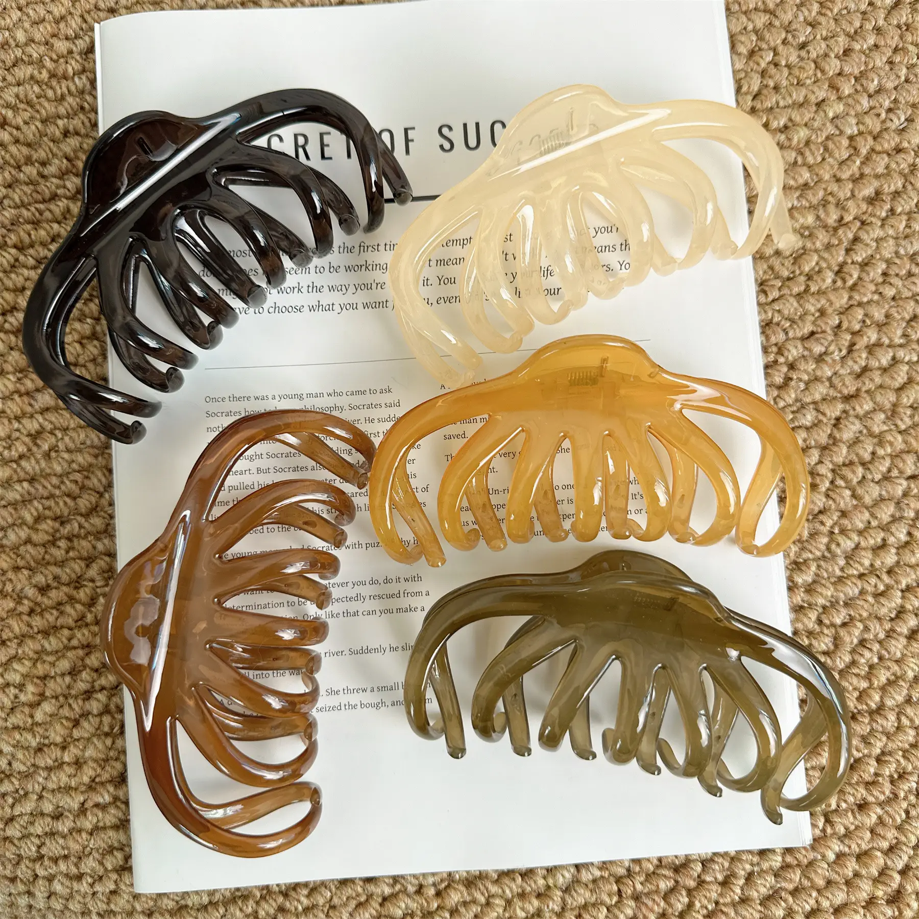 French Style Shark Clip for Large Hair Volume