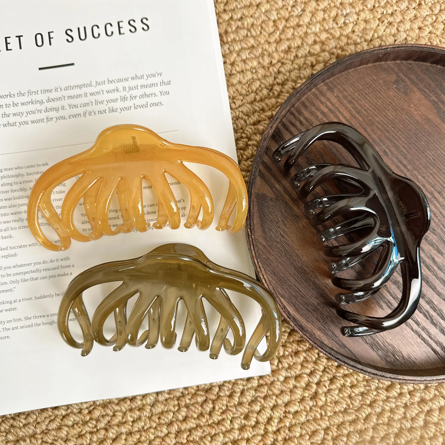 French Style Shark Clip for Large Hair Volume
