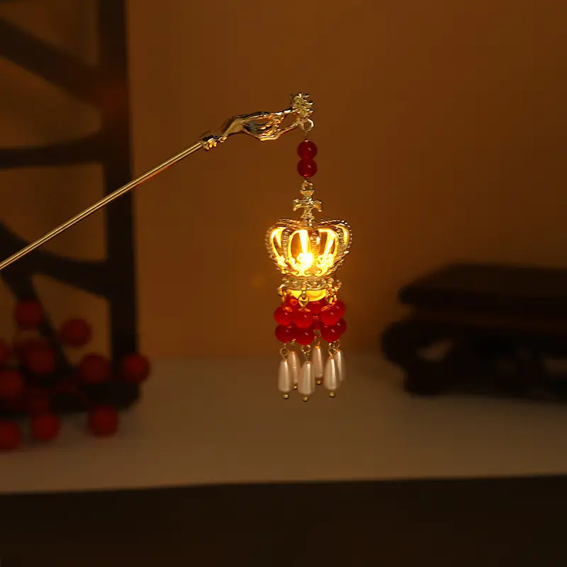 Glowing Tassel Hairpin for Women Elegant Daily Wear