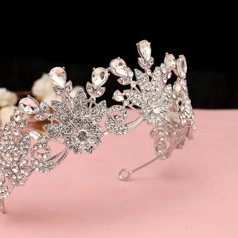 European Rhinestone Crown Princess Hair Accessory 2025 - Image 16
