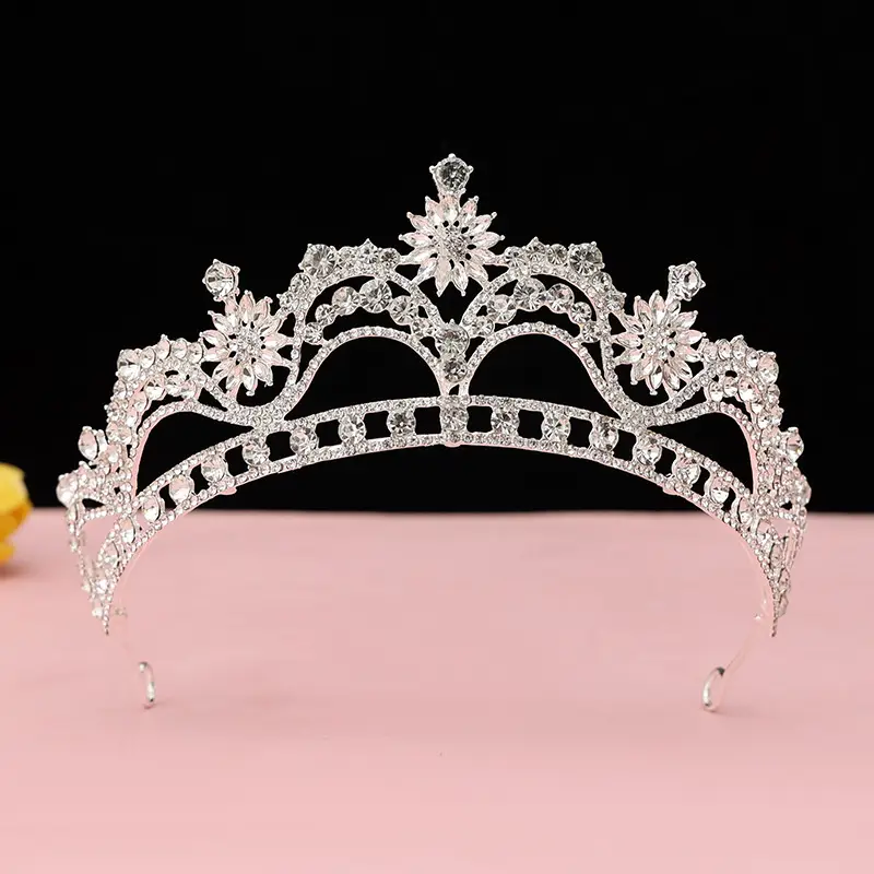 European Rhinestone Crown Princess Hair Accessory 2025 - Image 14