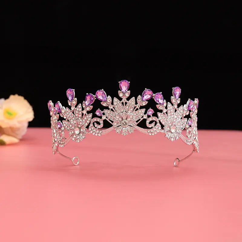 European Rhinestone Crown Princess Hair Accessory 2025 - Image 2