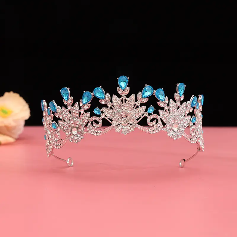 European Rhinestone Crown Princess Hair Accessory 2025 - Image 3