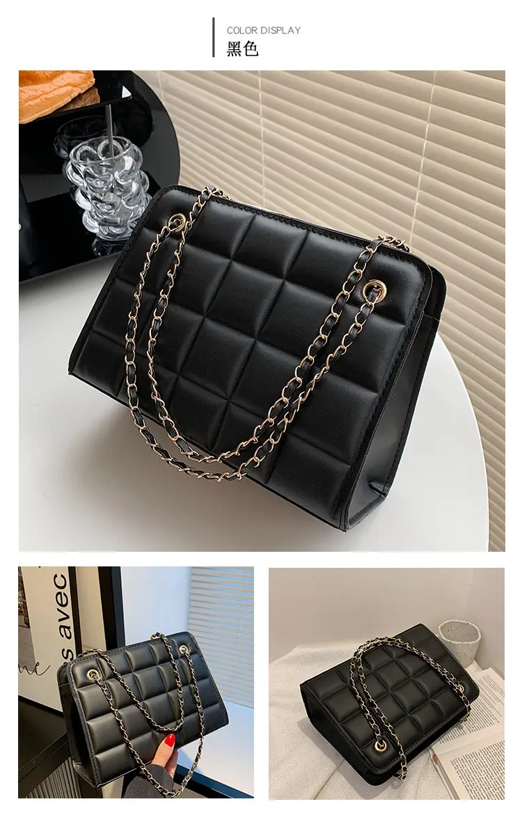 White Quilted Chain Shoulder Bag with Red Heart Detail — feature 23