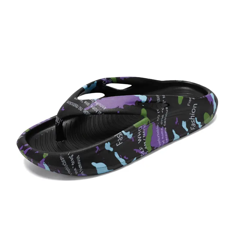 Cross-border Plus Size Butterfly Print Flip Flops - Image 7