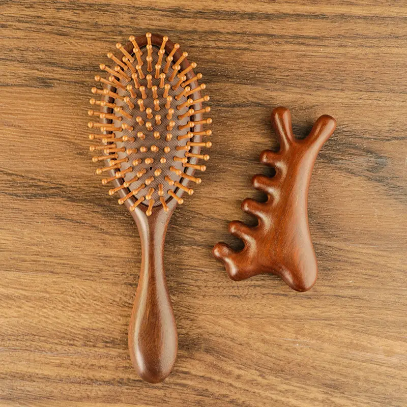 Sandalwood Air Cushion Comb for Smooth Hair & Scalp Massage