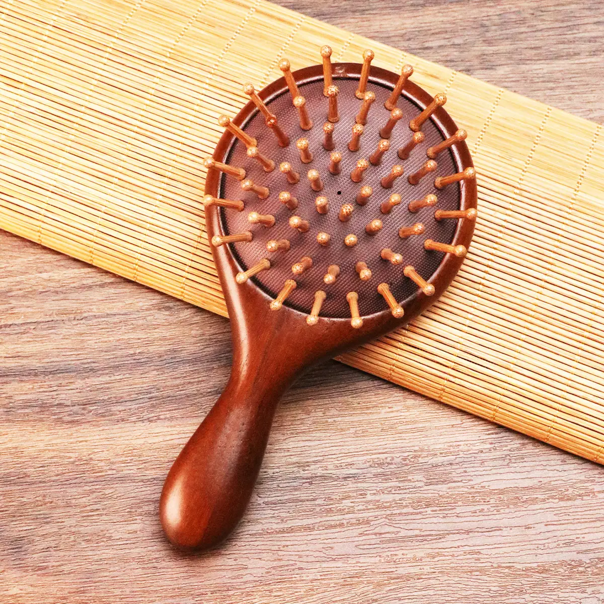 Sandalwood Air Cushion Comb for Smooth Hair & Scalp Massage