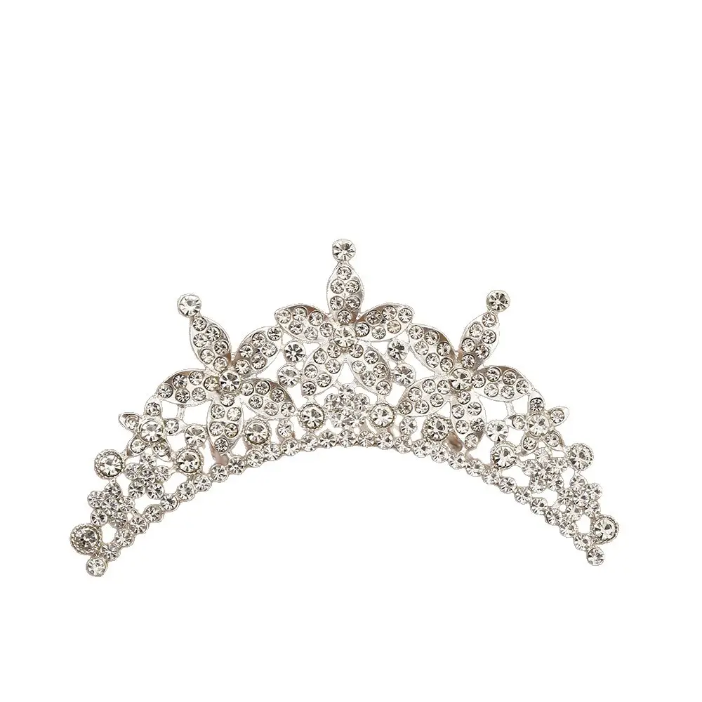 Bridal Crown Hair Accessory Silver Hairpin for Bun Hairstyle - Image 49