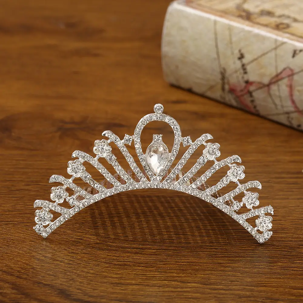 Bridal Crown Hair Accessory Silver Hairpin for Bun Hairstyle - Image 15