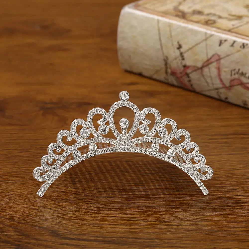 Bridal Crown Hair Accessory Silver Hairpin for Bun Hairstyle - Image 17